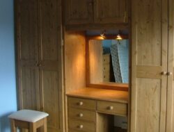 Cupboard Design With Dressing Table For Bedroom